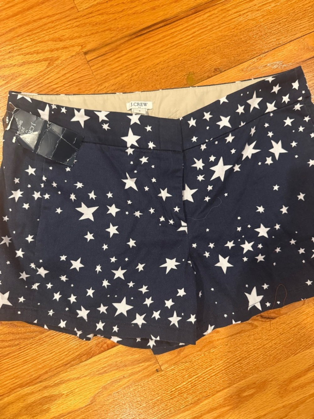 J. Crew Navy Star-Print Women's Jean Shorts